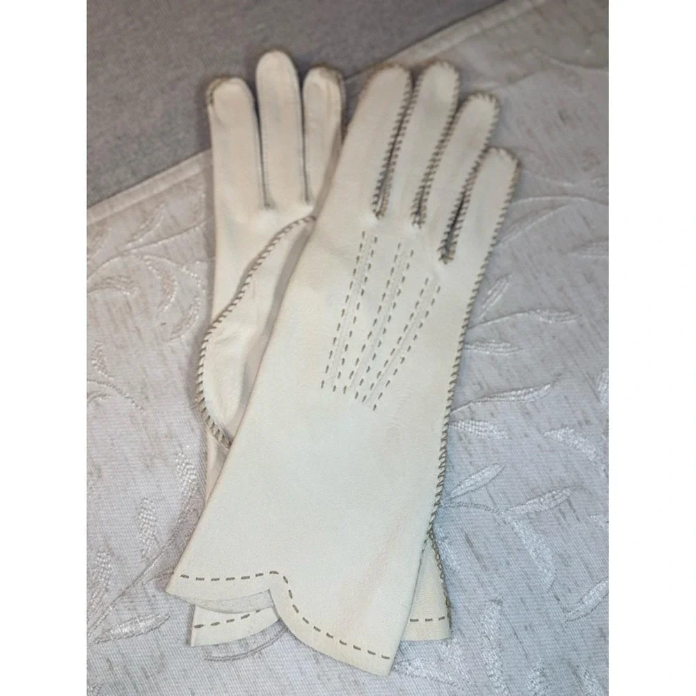 Vintage Schrank Loungerie Sleeping Gloves NWT‎ Mid-Century Boudoir Beauty Sz 6